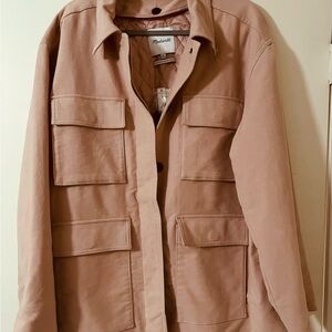 Madewell Pink Utility Jacket XL